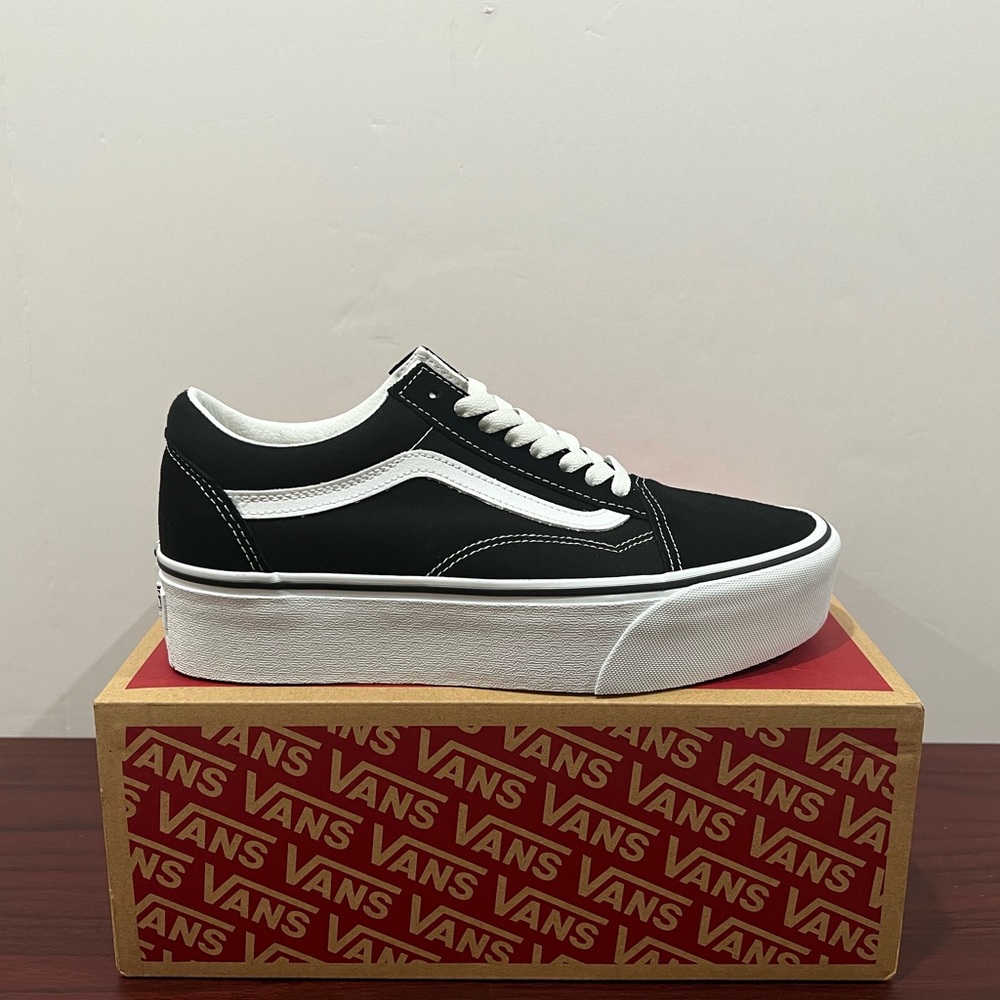 Vans Classic Old Skool Stacked, VNOA705RTYQ, Black & White